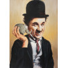 Otto Waalkes / Charly Chaplin/ Giclée auf Leinwand  handsigniert