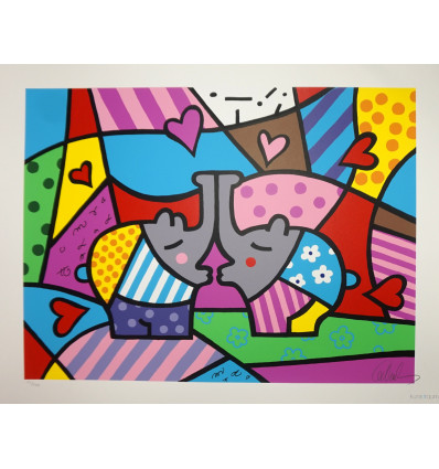 Hommage an Romero Britto - groß