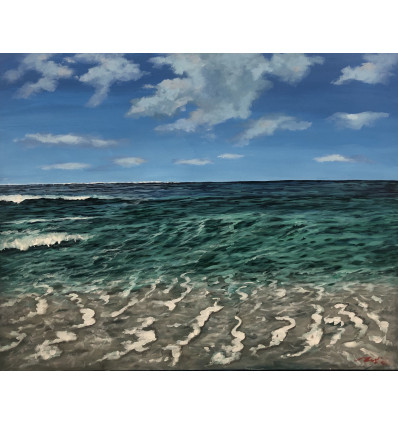 Madjid / See / Unikat / Acryl auf Leinwand / handsigniert