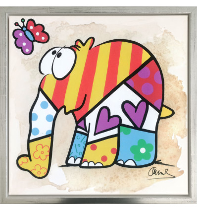 Otto Waalkes Leinwand / Brittofant / handsigniert