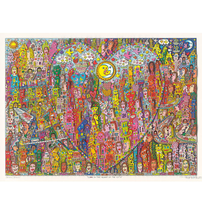James Rizzi - LOVE IN THE HEART OF THE CITY - sehr groß