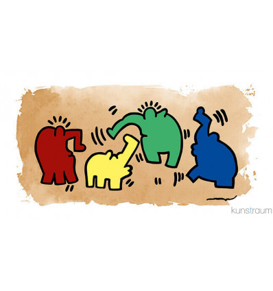 Hommage an Keith Haring / Galerierahmung