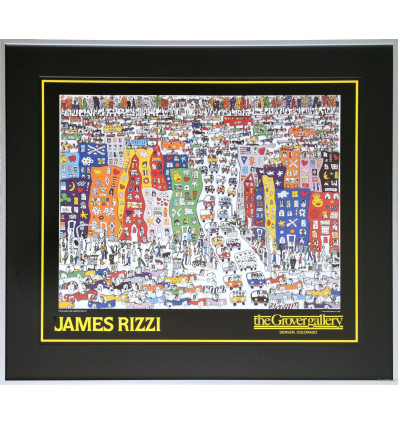 James Rizzi - It´s so hard to be a saint in the city - gerahmt