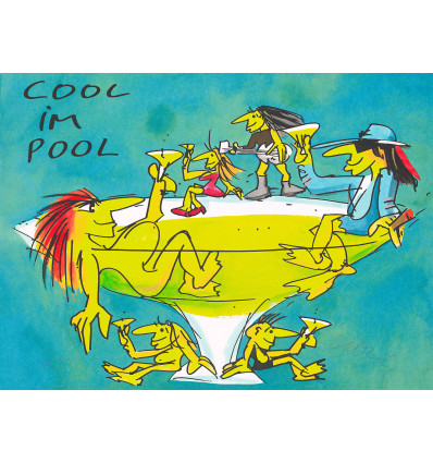 Udo Lindenberg - Cool im Pool- handsigniert
