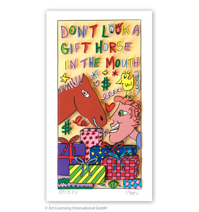 James Rizzi -  DON`T LOOK A GIFT HORSE IN THE MOUTH