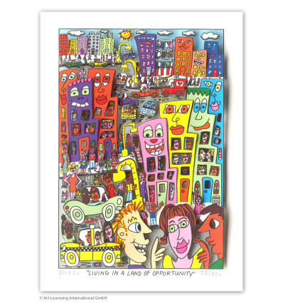 James Rizzi - LIVING IN A LAND OF OPP0RTUNITY