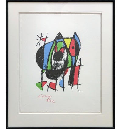Joan Miró - Le chat / Katze -- Galerierahmung