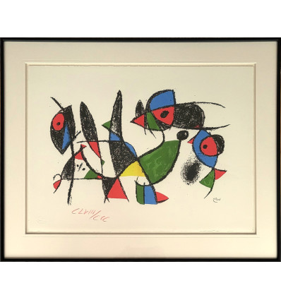 Joan Miró - Composition II -- Galerierahmung