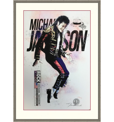 Thomas Jankowski "Michael Jackson", handsigniert, gerahmt
