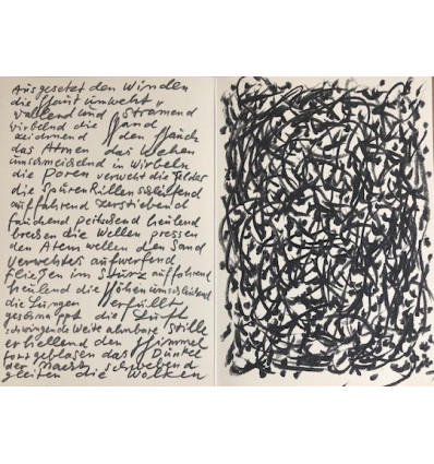 Günther Uecker -  o.T. -  handsigniert  - Lithografie