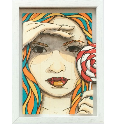 El Bocho - Lollipop - handsigniert - gerahmt