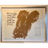 Günther Uecker - Huldigung an Hafez 17 -  handsigniert- Galerierahmung