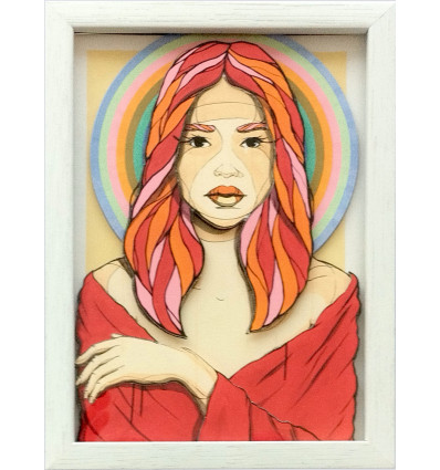 El Bocho - Madonna - handsigniert - gerahmt