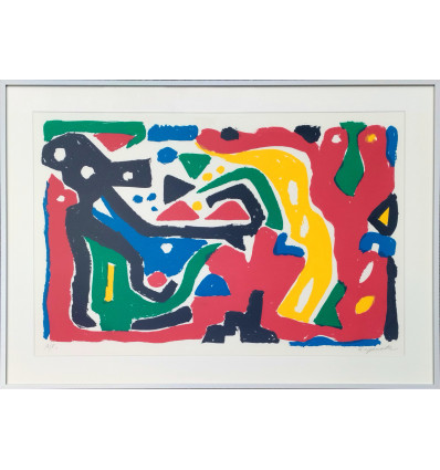 A.R. Penck - Kompostion- handsigniert- gerahmt