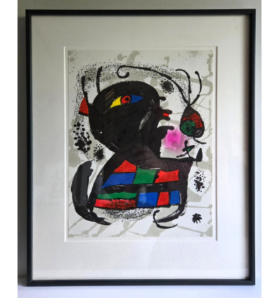 Joan Miró - Litografia original V - Galerierahmung