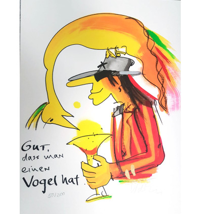 Udo Lindenberg - Gut, dass man einen Vogel hat - handsigniert