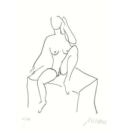 Armin Mueller-Stahl - Akt auf Stein