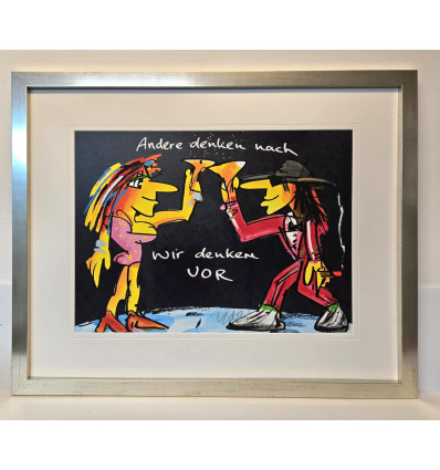 Udo Lindenberg Andere denken nach wir denken vor handsigniert