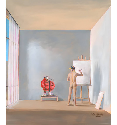 Otto Waalkes - Coat Red (gerahmt)