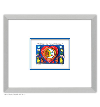 James Rizzi -  THE MOON HAS FUN WITH THE SUN - GERAHMT