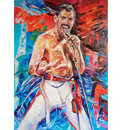 Switlana Liachowezki - Freddie Mercury  handsigniert Unikat