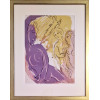 Marc Chagall / Adam und Eva  - Vertreibung aus dem irdischen Paradies/ gerahmt