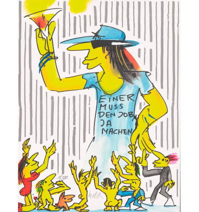 Udo Lindenberg - Einer muss den Job ja machen - handsigniert