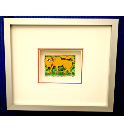 James Rizzi - HOUND DOG - handsigniert - gerahmt