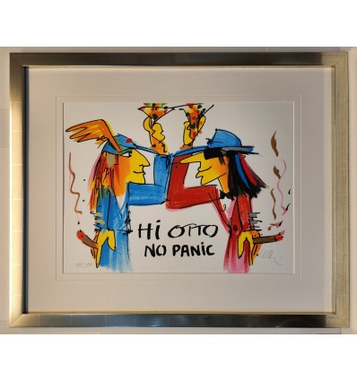 Udo Lindenberg - HI OTTO - NO PANIC  - handsigniert GERAHMT