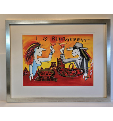 Udo Lindenberg - I LOVE RUHRGEBEAT ( Ruhrgebiet) - handsigniert