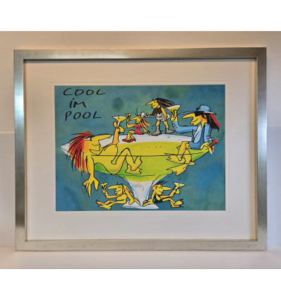 Udo Lindenberg - COOL im POOL  - handsigniert