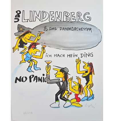 Udo Lindenberg - ZEPPELIN - ICH MACH MEIN DING -  handsigniert