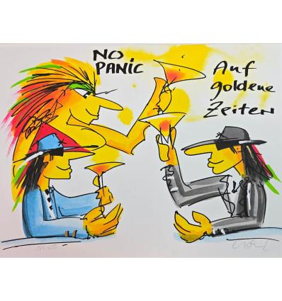 Udo Lindenberg No Panic - Auf goldene Zeiten -  handsigniert