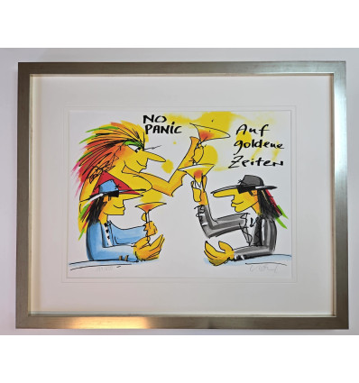 Udo Lindenberg No Panic - Auf goldene Zeiten -  handsigniert